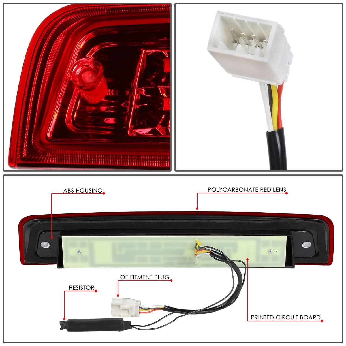 09-17 Dodge Ram 1500/2500/3500 3D LED Third Brake Light - Red