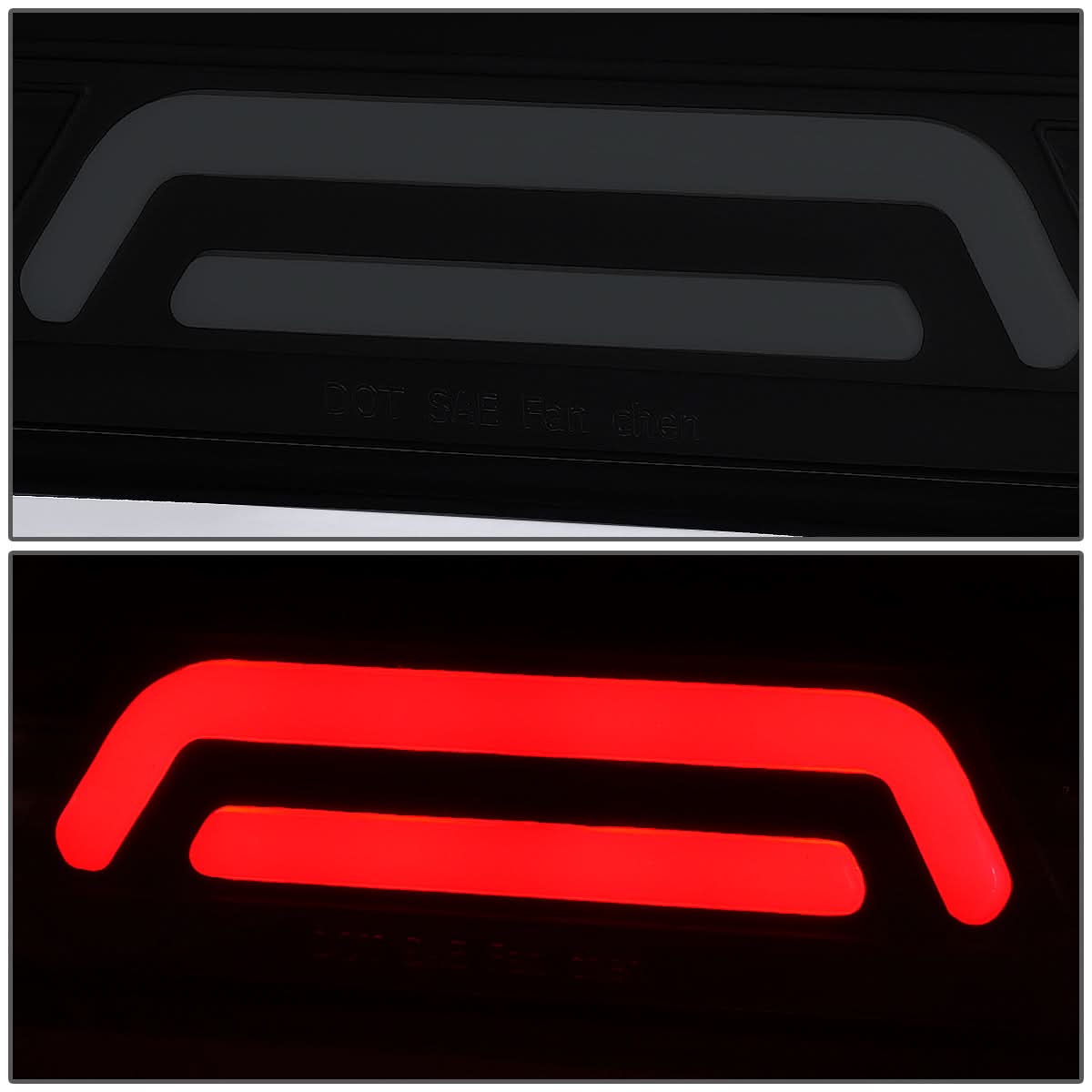 02-09 Dodge Ram 3rd Brake Light - 3D LED Black Smoke