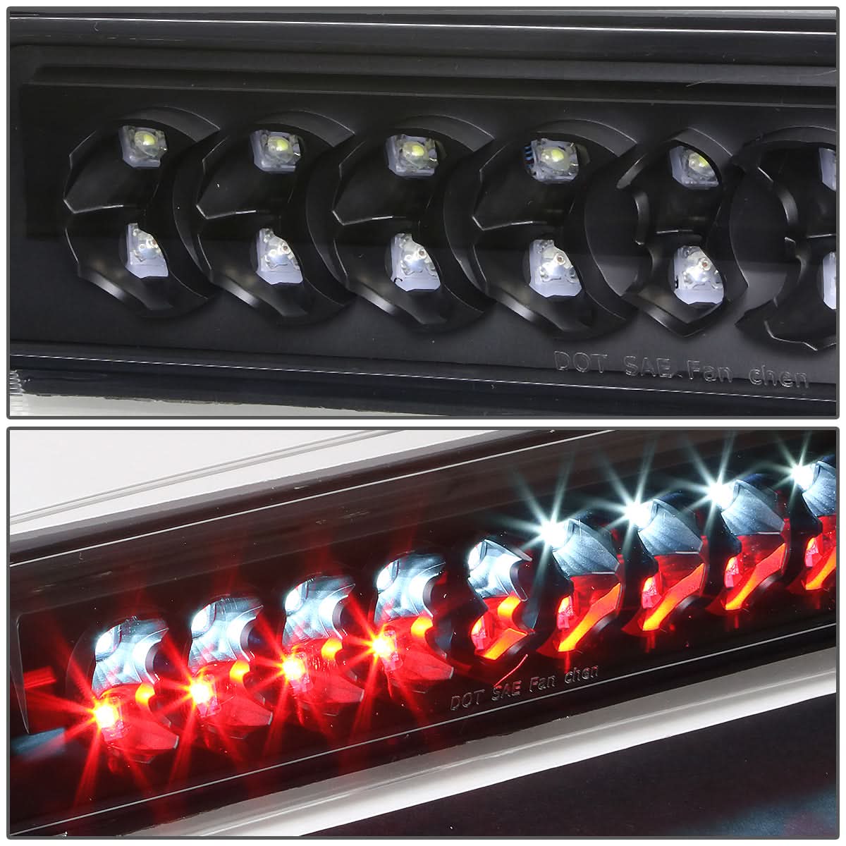 02-09 Dodge Ram LED 3rd Brake Light - Black Cargo Light Compatible