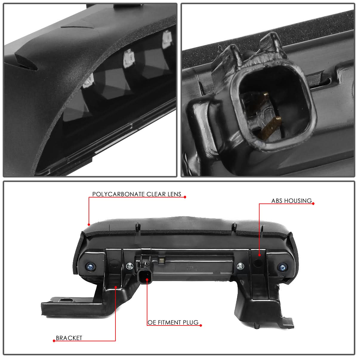 2012-2018 Ford Flex LED 3rd Brake Light - Black