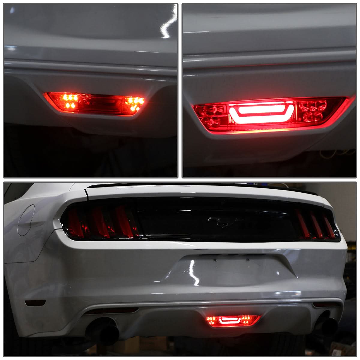 15-18 Ford Mustang 3D LED Third Brake Light - Red