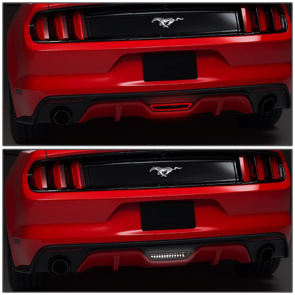 2015-2018 Ford Mustang 3rd Brake Light LED Black Smoke