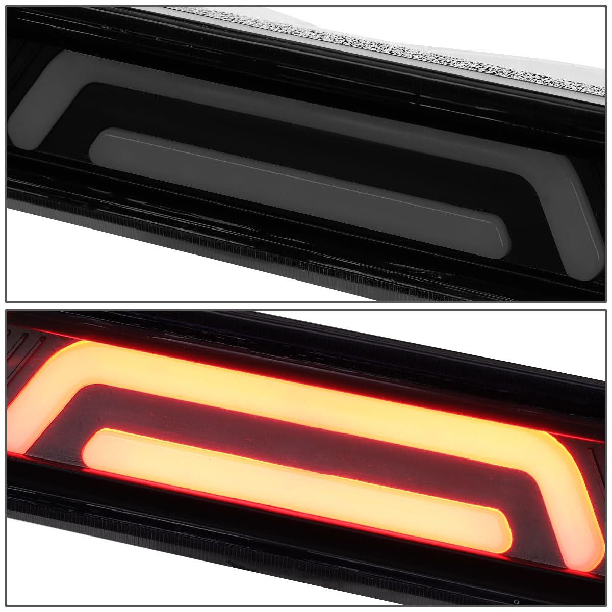 87-93 Ford Mustang 3rd Brake Light LED Hatchback Spoiler Black/Smoke