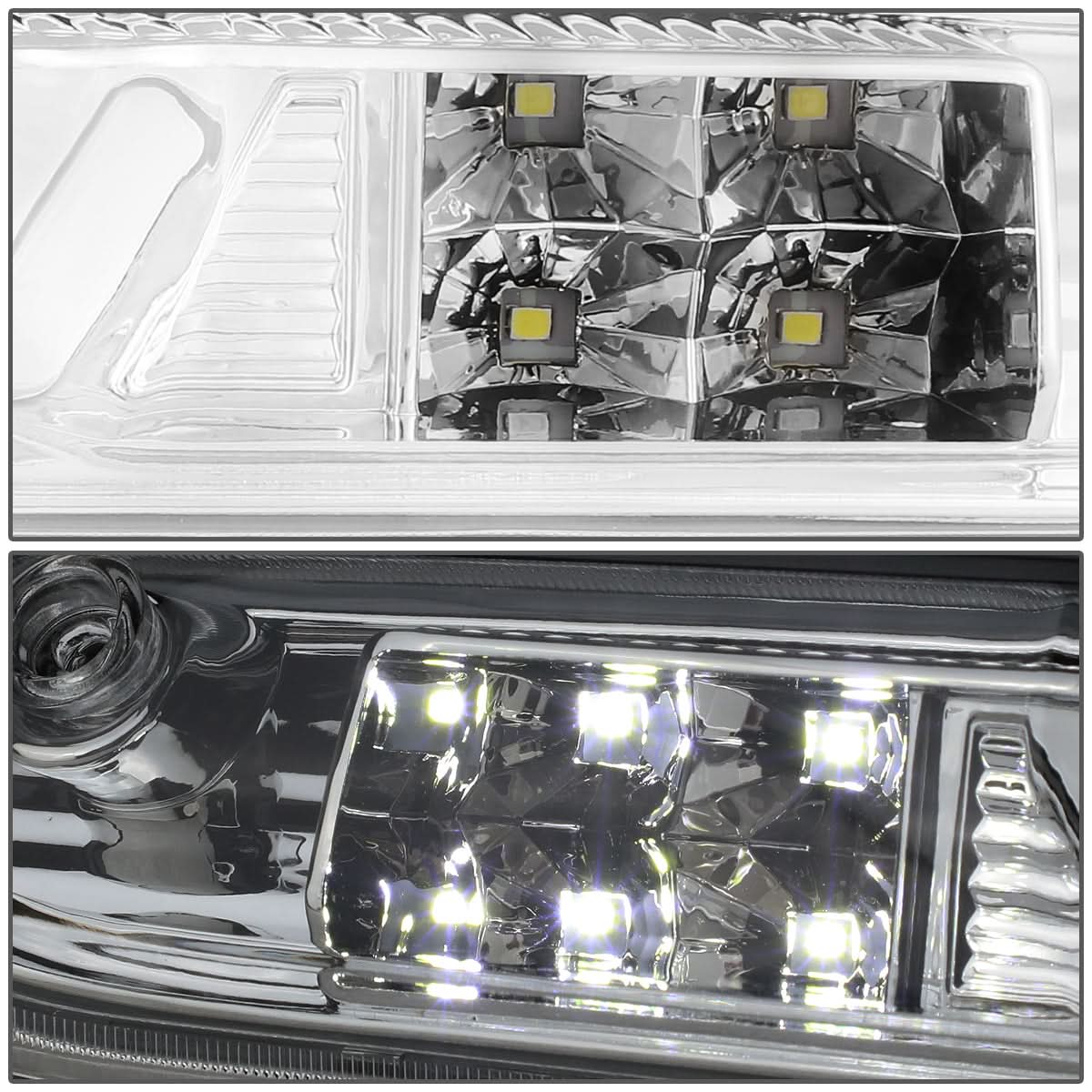 07-14 Chevrolet Silverado GMC Sierra 3D LED Third Brake Light Chrome