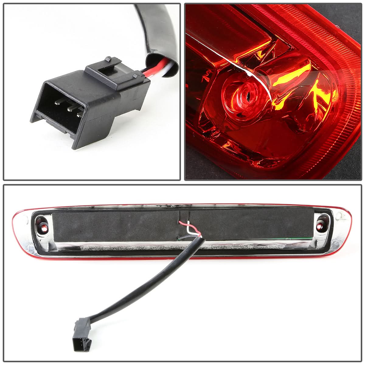 2007-2014 Chevrolet Silverado GMC Sierra LED 3rd Brake Light - Red