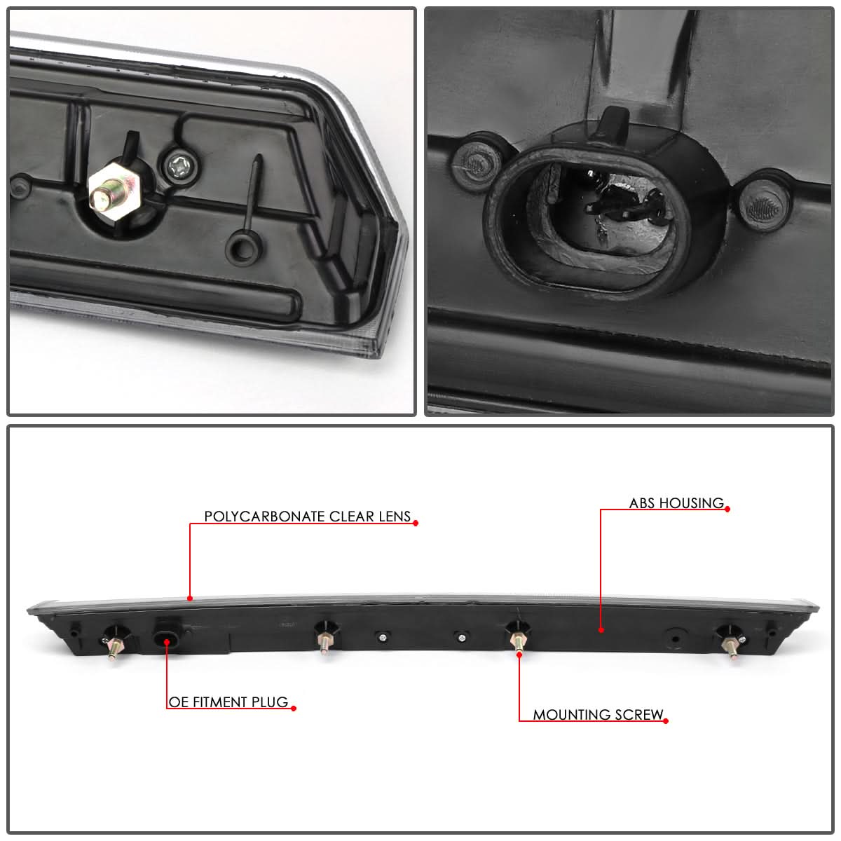 15-20 Chevrolet Tahoe Suburban LED 3rd Brake Light - Black