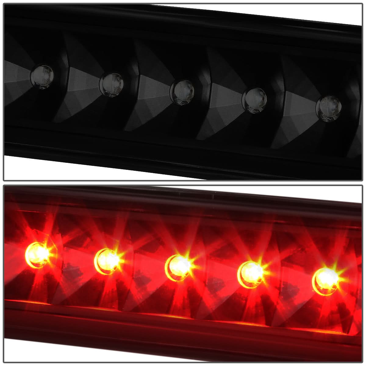 97-06 Jeep Wrangler LED 3rd Brake Light - Black/Smoke
