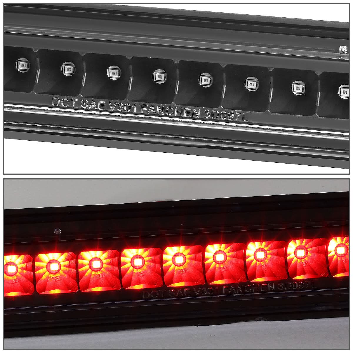 05-15 Nissan Armada LED 3rd Brake Light - Black