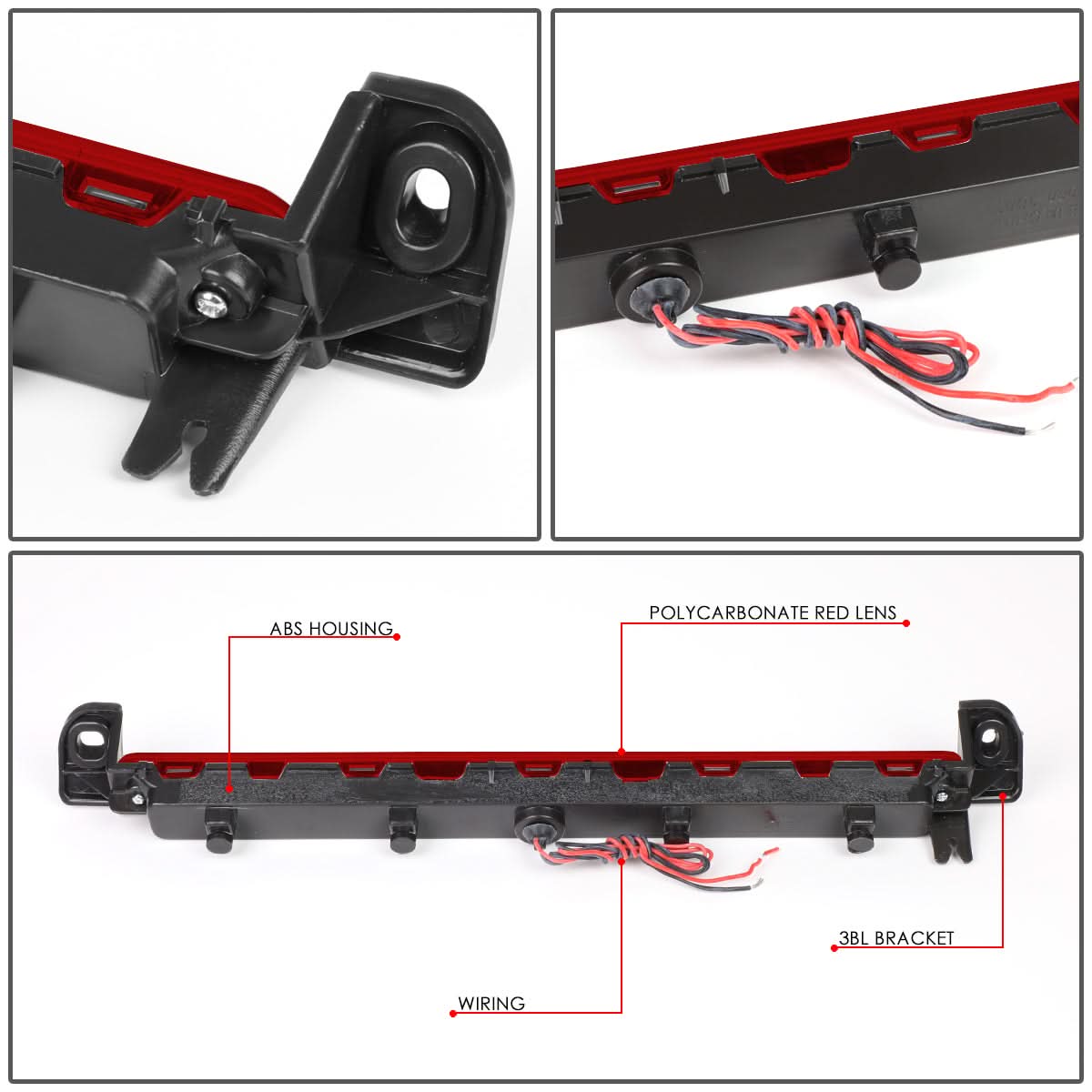 01-04 Nissan Pathfinder / 01-03 Infiniti QX4 3D LED Strip 3rd Brake Light