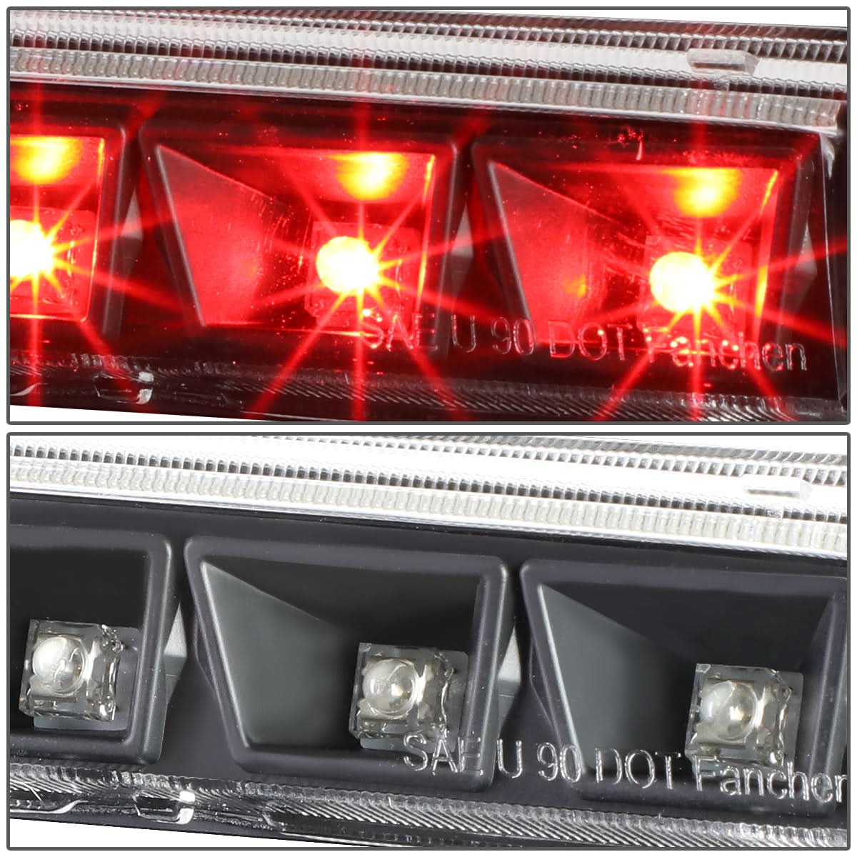 93-95 Nissan Pathfinder LED 3rd Brake Light - Black