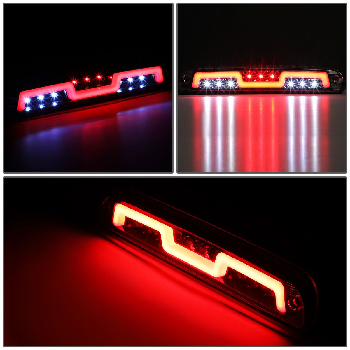 3rd Brake Light Sequential Chase LED Chrome - Ford Ranger F-250 F-350