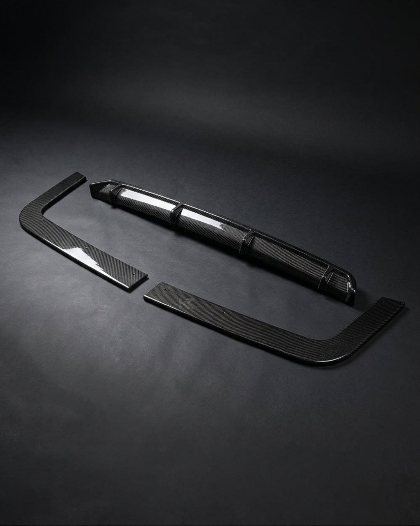 2015–2020 Volkswagen Transporter / Caravelle T6 Rear Bumper Lip Extension – Carbon Fiber