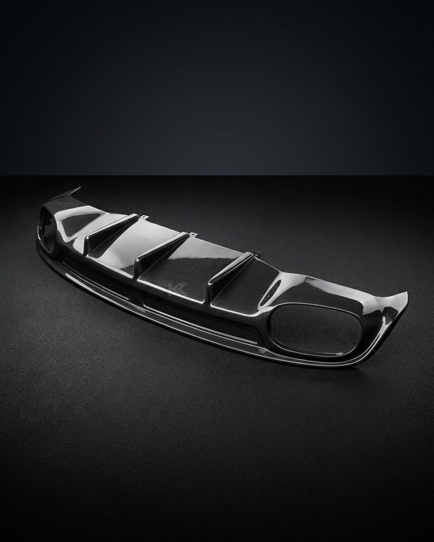 2013–2016 Audi A7 S-Line C7 Sportback Rear Bumper Diffuser – Carbon Fiber