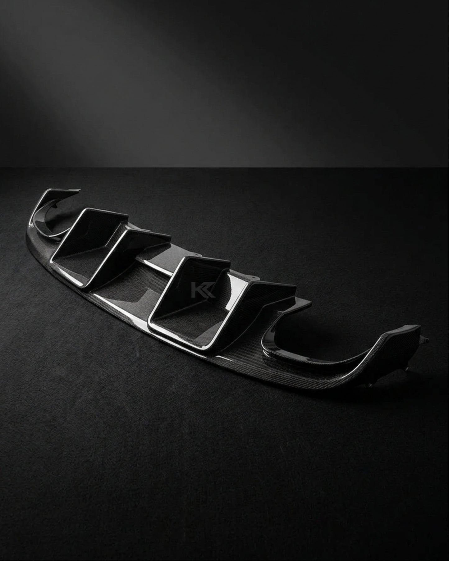 2008–2012 Audi A4 S-Line / S4 B8 Sedan Wide Scoop Rear Valance Diffuser – Carbon Fiber