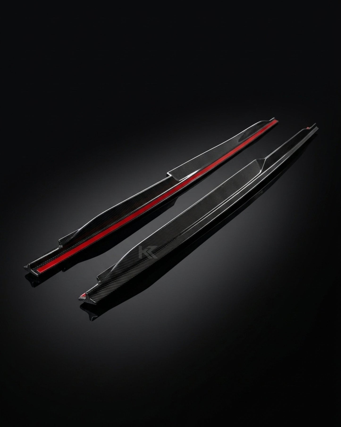 2019–2023 Audi R8 V10 Coupe Side Skirt Extensions – Prepreg Dry Carbon Fiber
