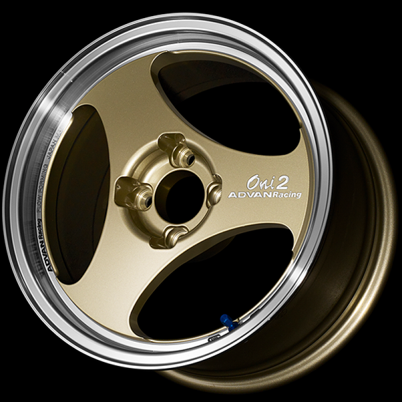 Advan ONI2 14x5.0 / +44 Offset / 4x100 / 63mm Bore / Machining and Champagne Gold YAY4A44ACG