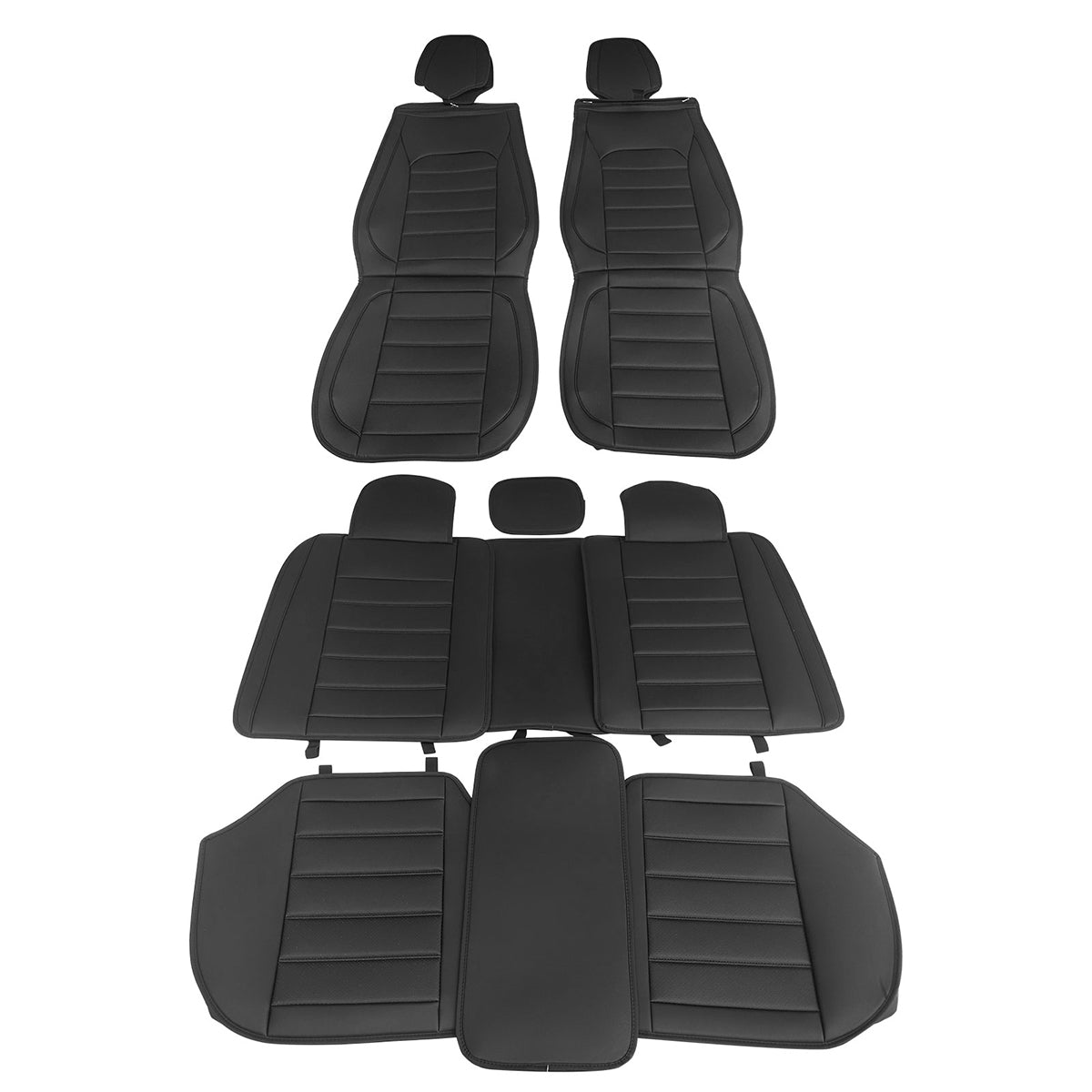 Universal Fit PU Leather Car Seat Covers Cushion Protector - 01 Style