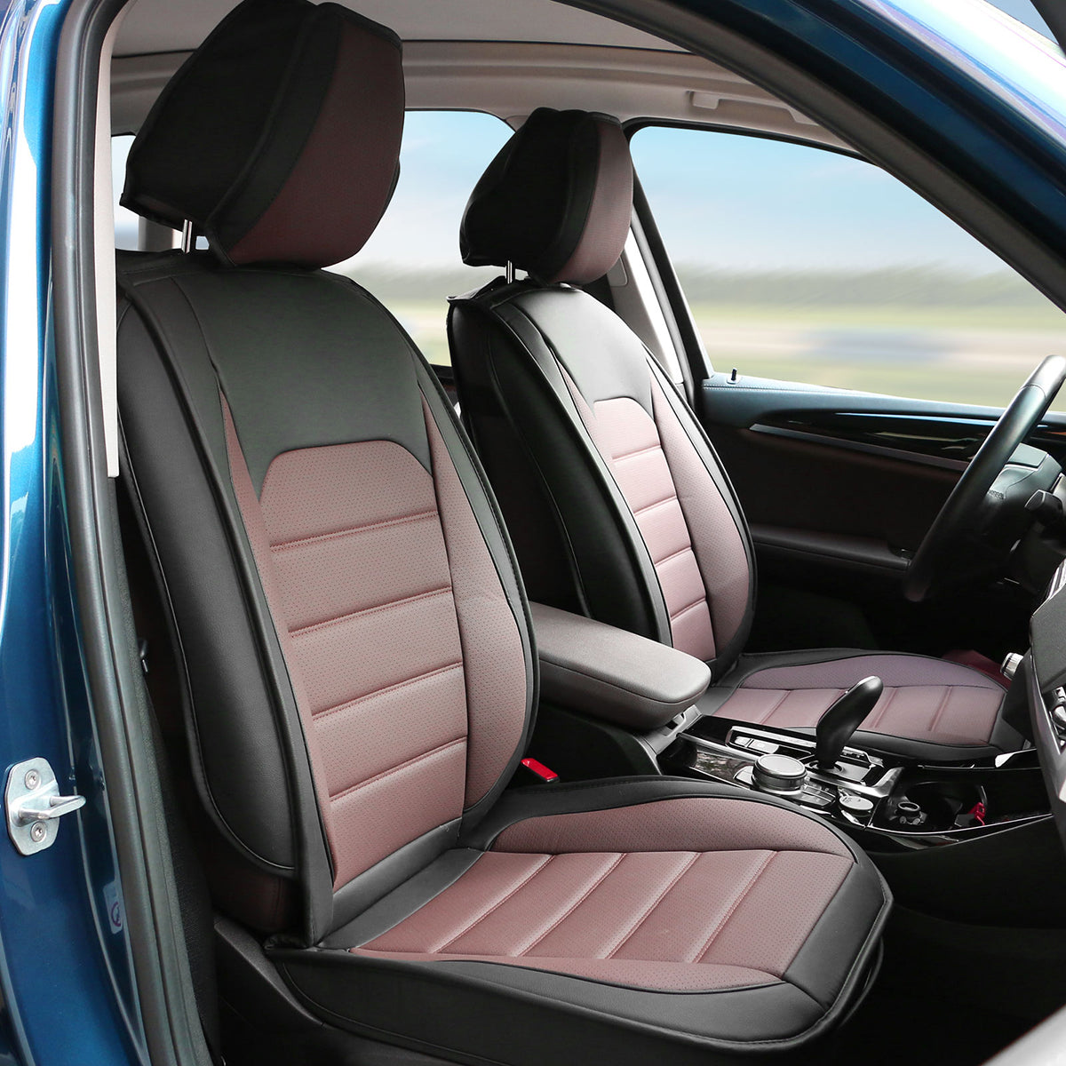Universal Fit PU Leather Car Seat Covers Cushion Protector - 01 Style