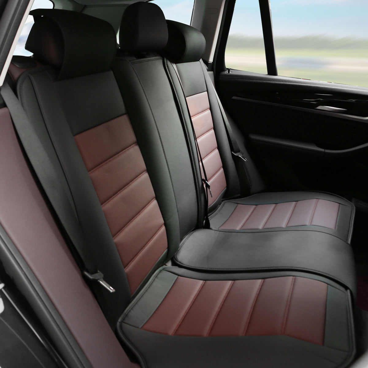 Universal Fit PU Leather Car Seat Covers Cushion Protector - 01 Style