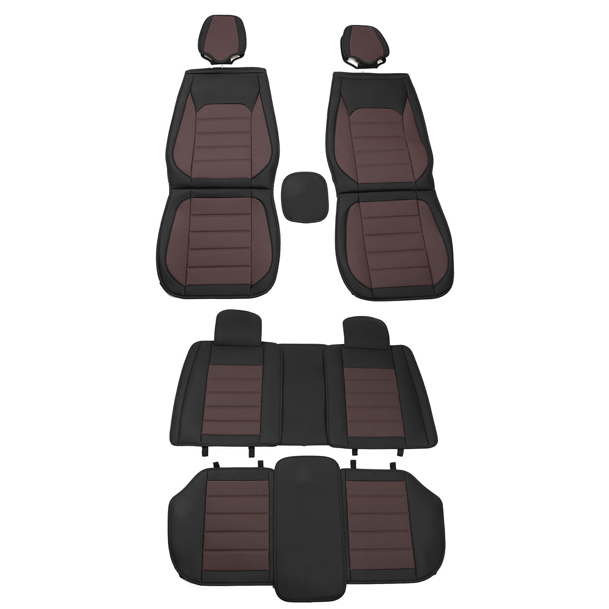 Universal Fit PU Leather Car Seat Covers Cushion Protector - 01 Style