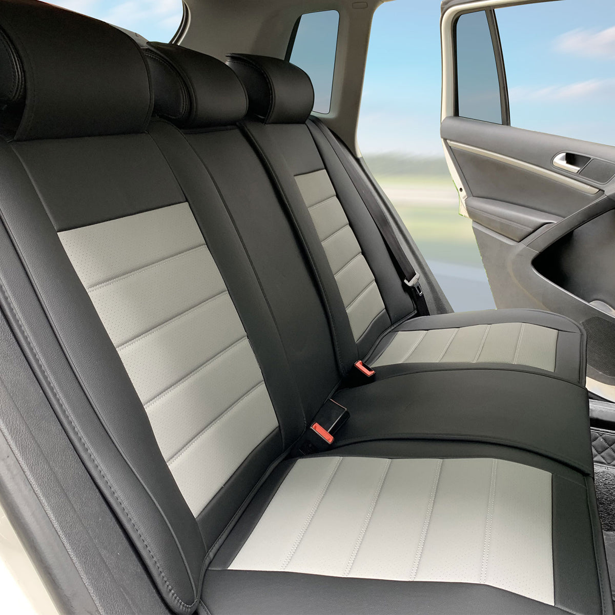 Universal Fit PU Leather Car Seat Covers Cushion Protector - 01 Style