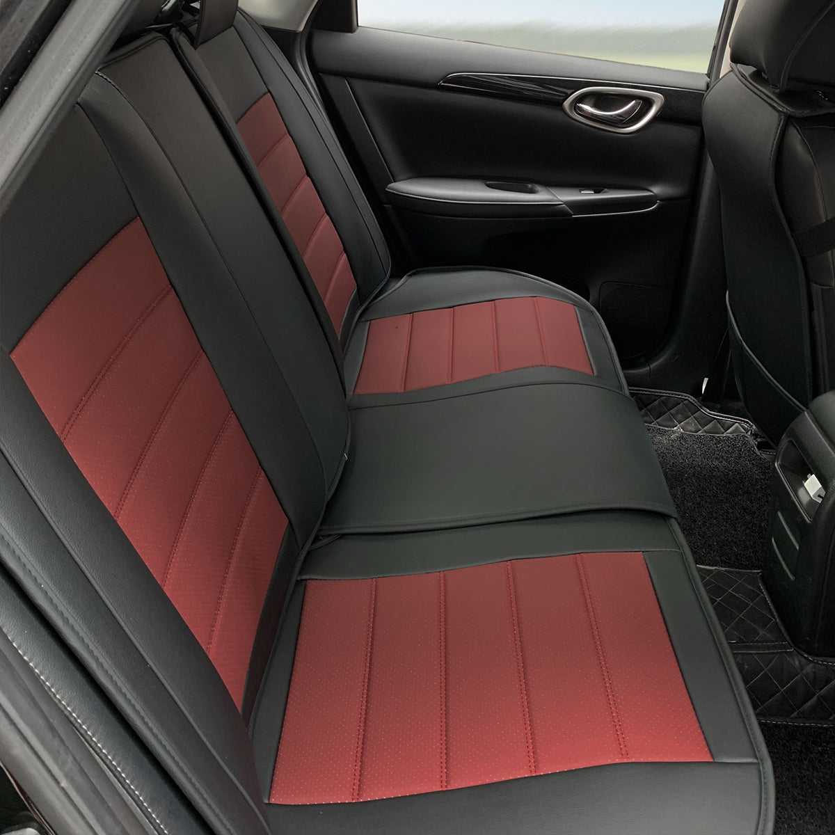 Universal Fit PU Leather Car Seat Covers Cushion Protector - 01 Style