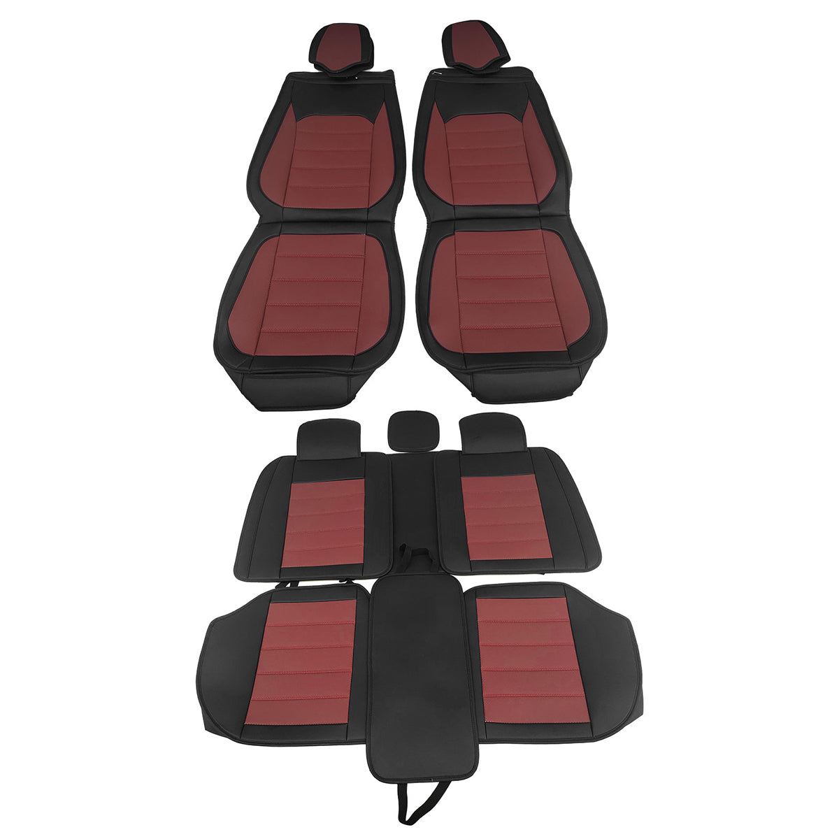 Universal Fit PU Leather Car Seat Covers Cushion Protector - 01 Style