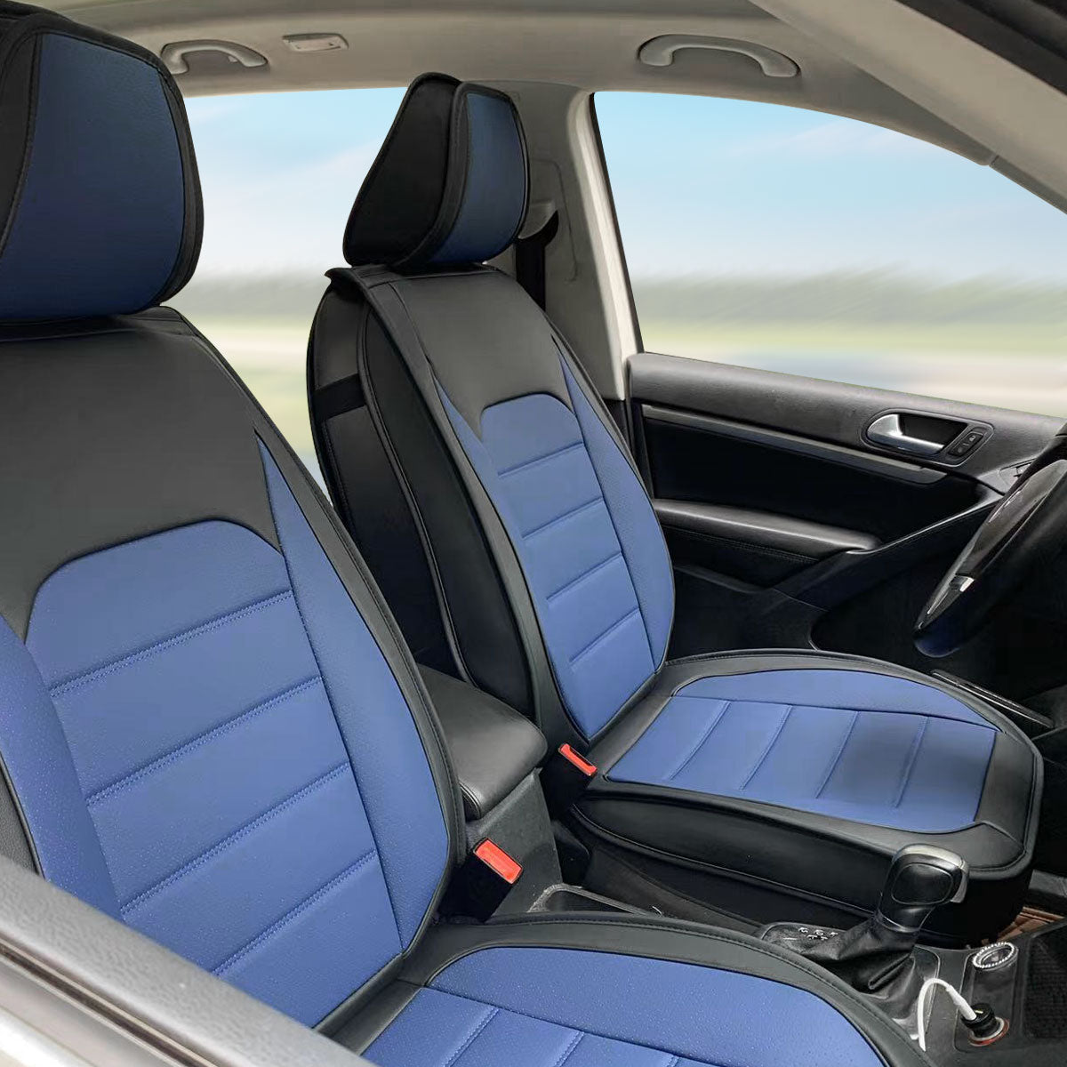 Universal Fit PU Leather Car Seat Covers Cushion Protector - 01 Style