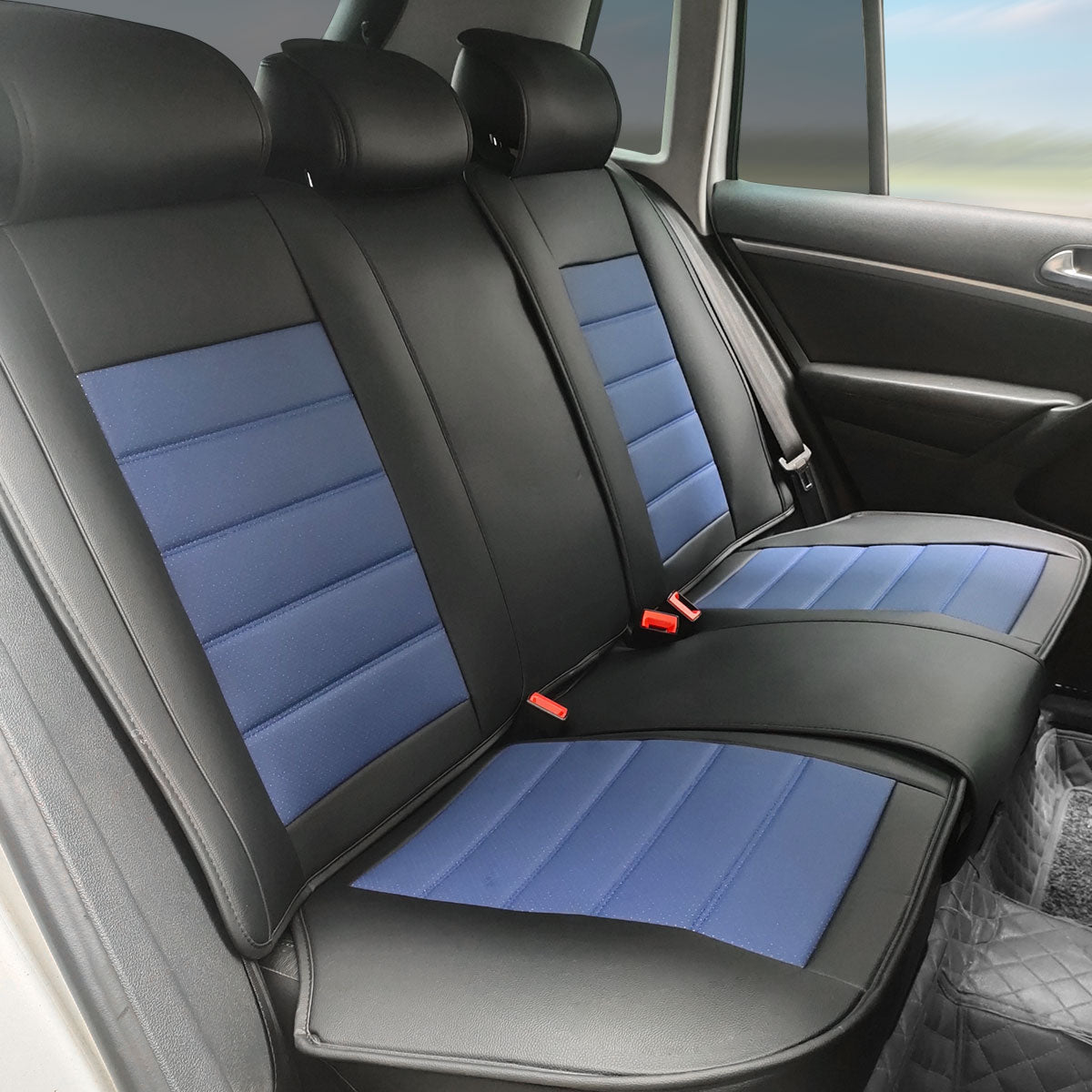 Universal Fit PU Leather Car Seat Covers Cushion Protector - 01 Style