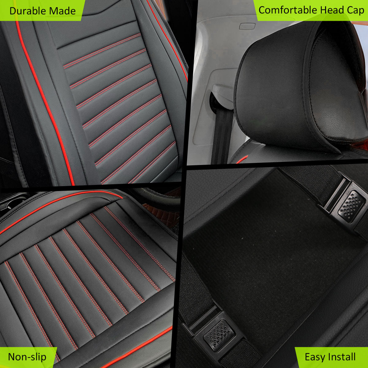 Universal Car Seat Covers Cushion Protecots PU Leather - 02 Style