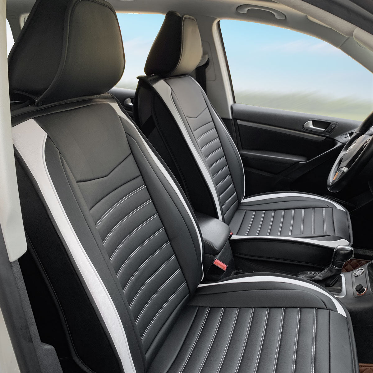 Universal Car Seat Covers Cushion Protecots PU Leather - 02 Style