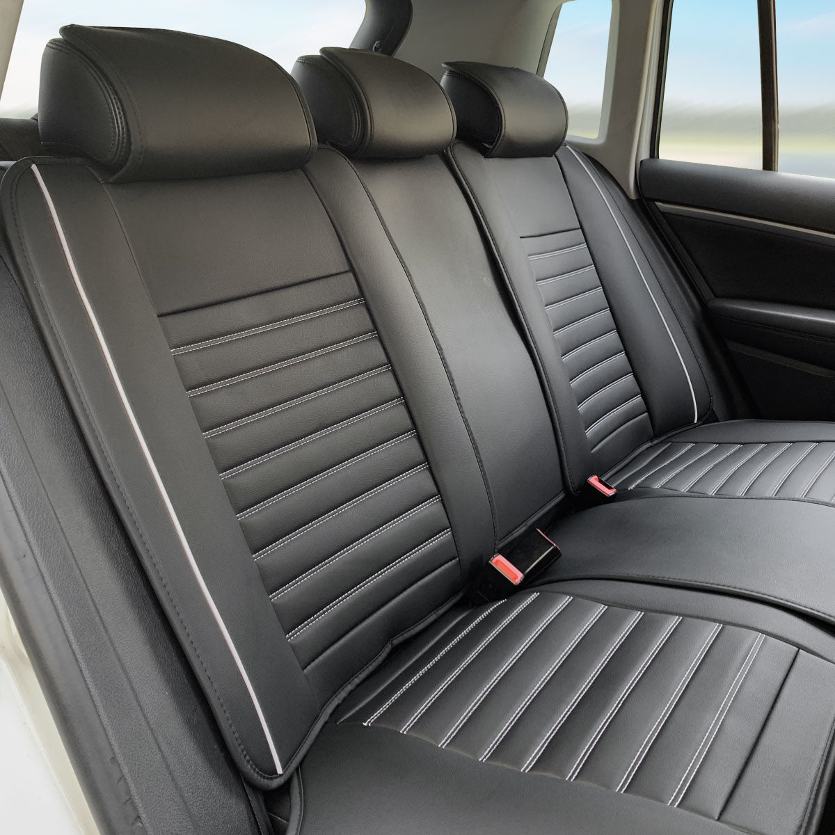 Universal Car Seat Covers Cushion Protecots PU Leather - 02 Style