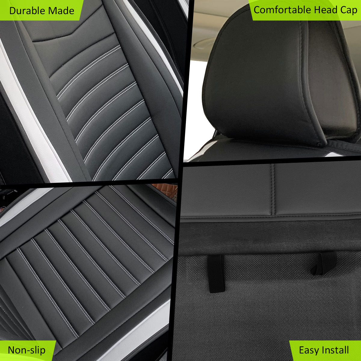 Universal Car Seat Covers Cushion Protecots PU Leather - 02 Style