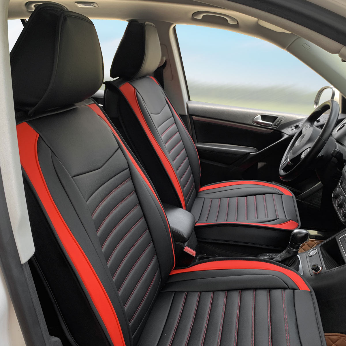 Universal Car Seat Covers Cushion Protecots PU Leather - 02 Style