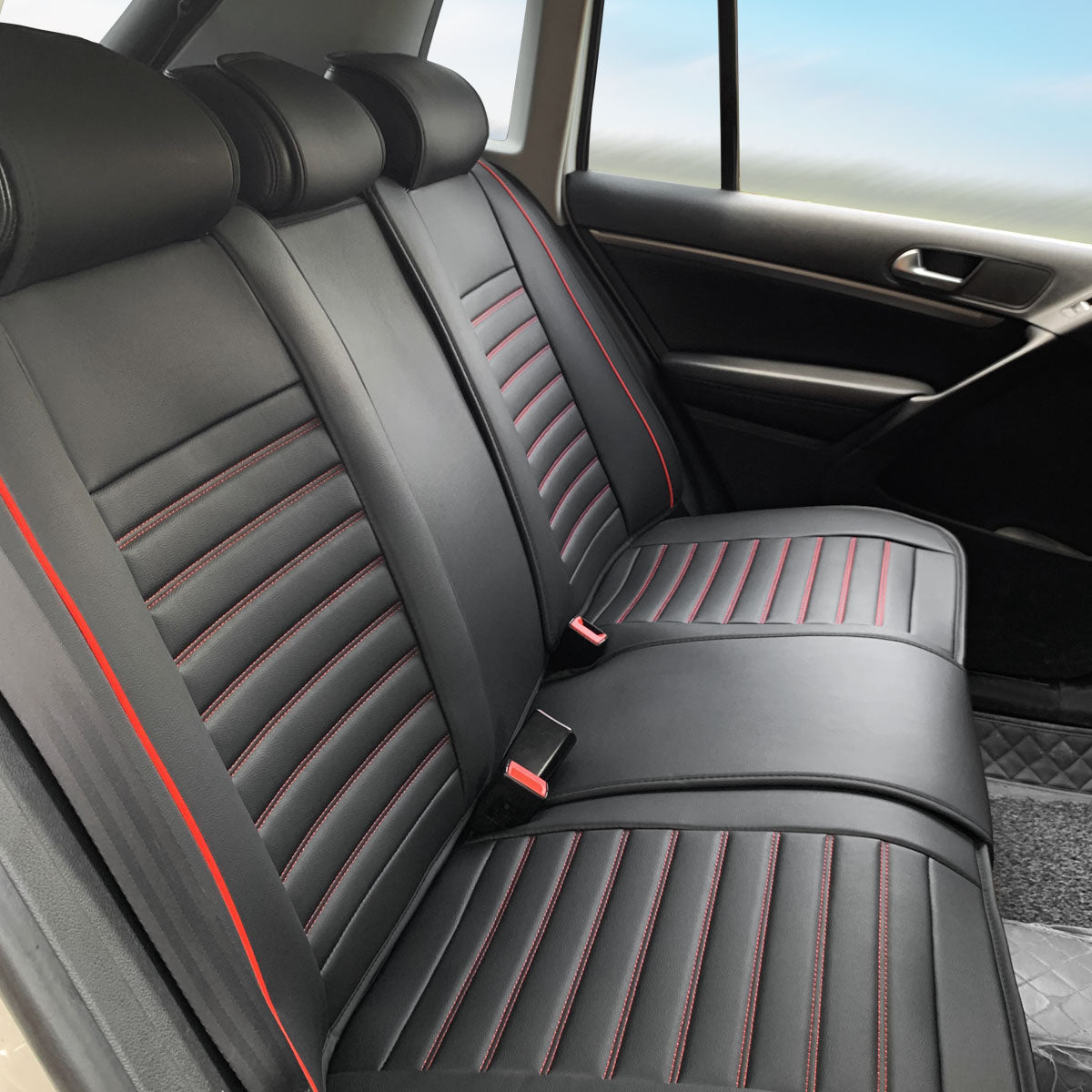 Universal Car Seat Covers Cushion Protecots PU Leather - 02 Style