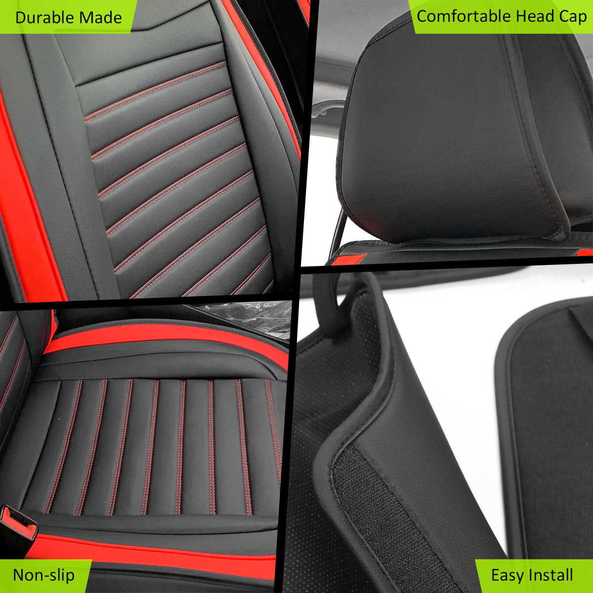 Universal Car Seat Covers Cushion Protecots PU Leather - 02 Style