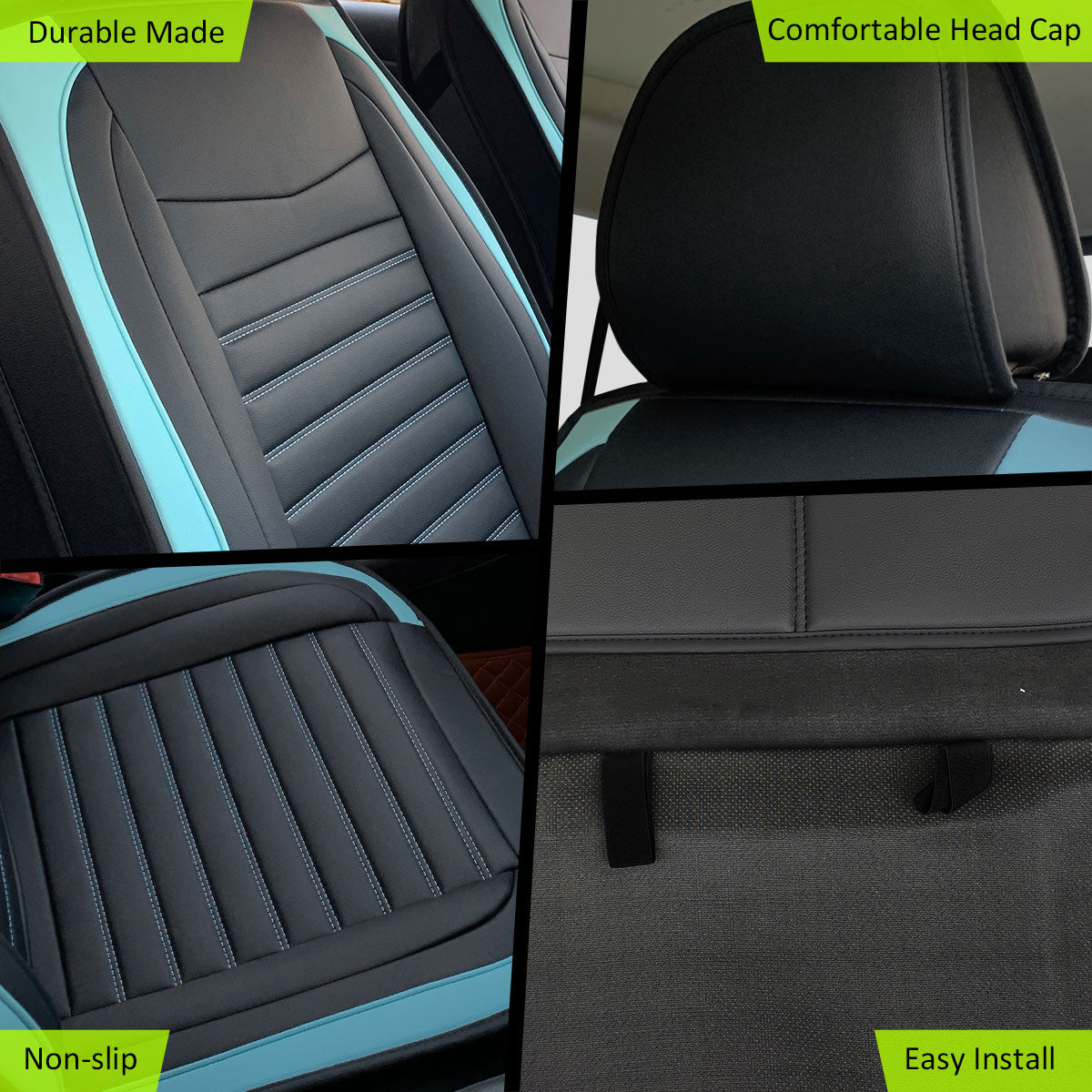 Universal Car Seat Covers Cushion Protecots PU Leather - 02 Style