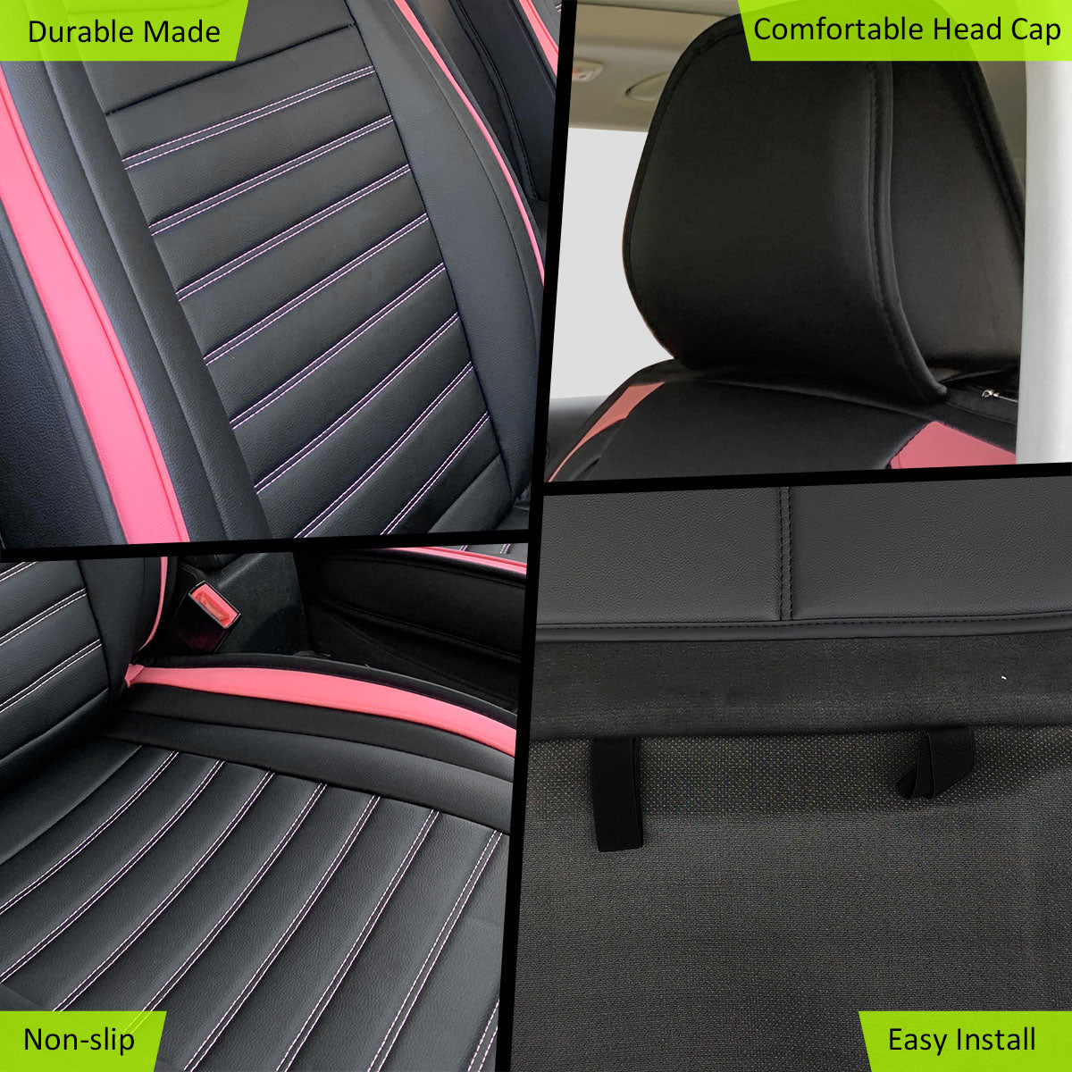 Universal Car Seat Covers Cushion Protecots PU Leather - 02 Style