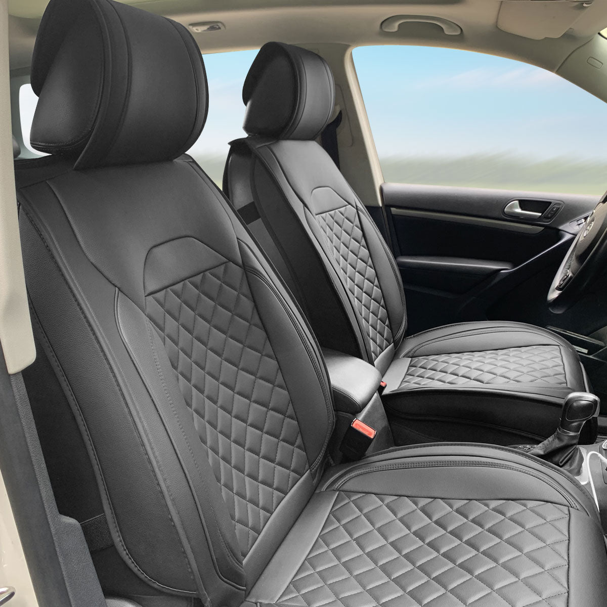 Universal Car Seat Covers Cushion Protecots PU Leather - 03 Style