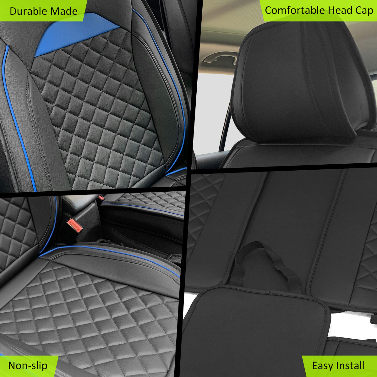 Universal Car Seat Covers Cushion Protecots PU Leather - 03 Style