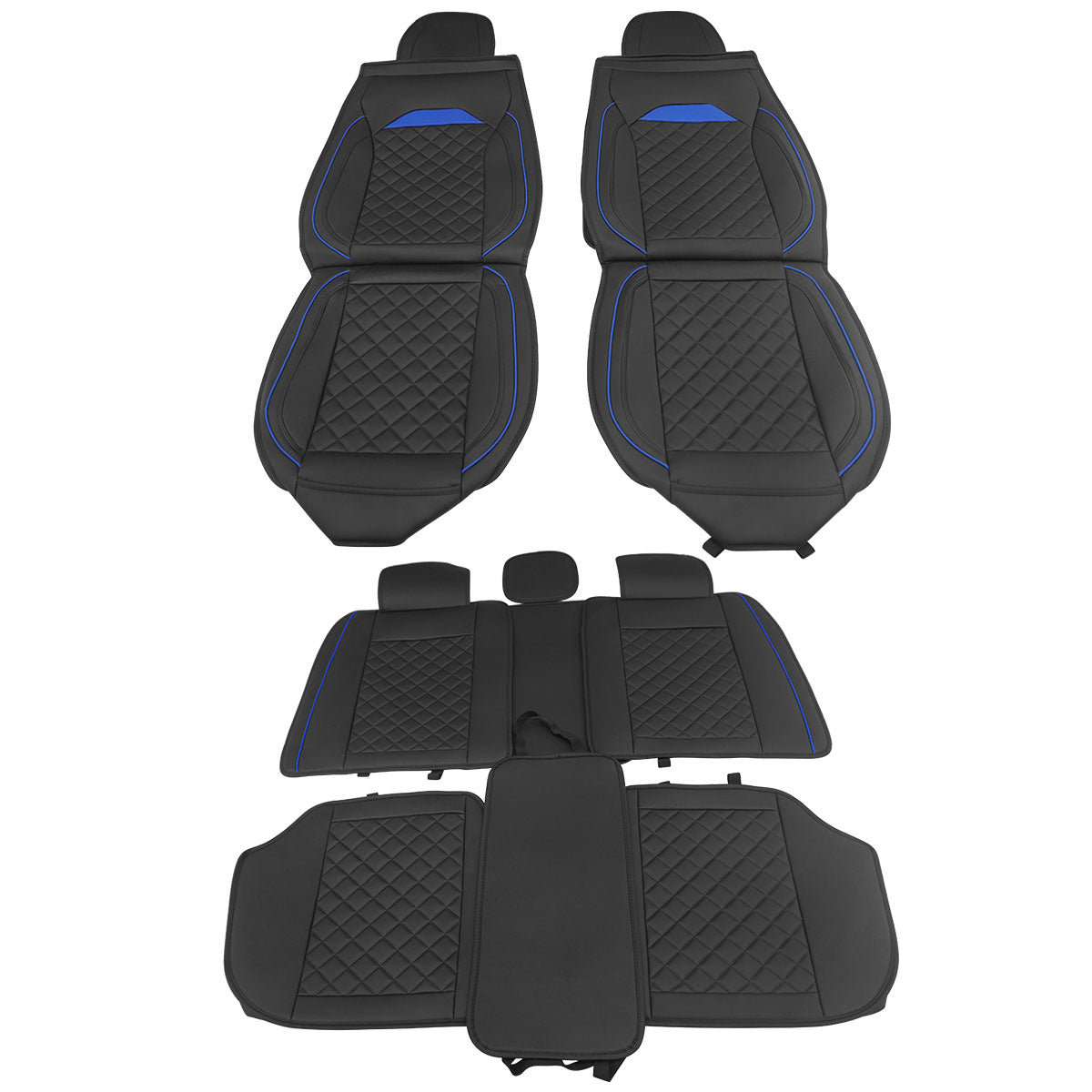 Universal Car Seat Covers Cushion Protecots PU Leather - 03 Style