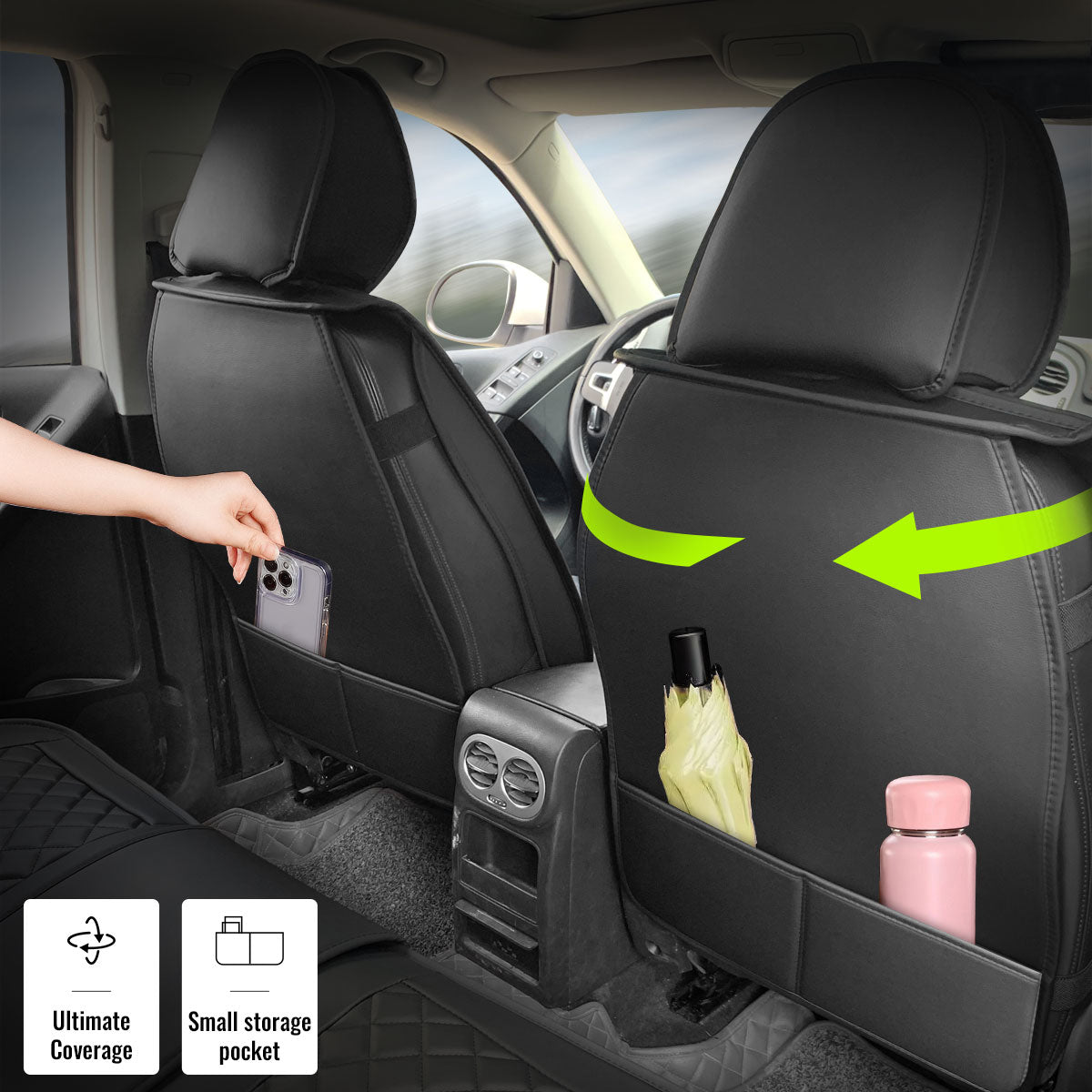 Universal Car Seat Covers Cushion Protecots PU Leather - 03 Style