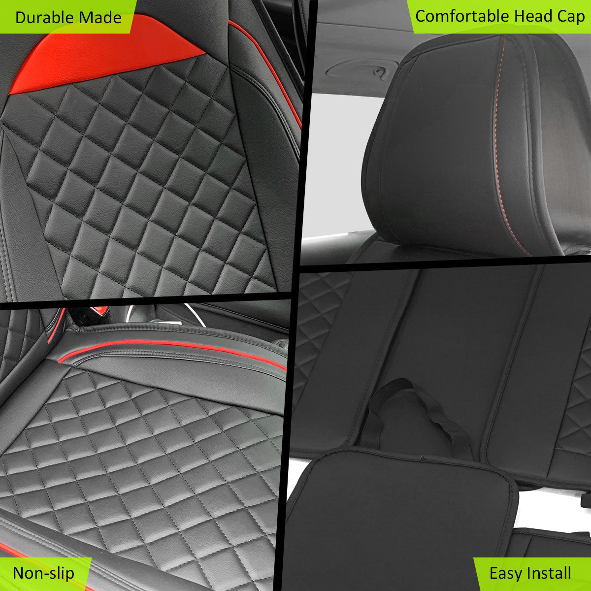 Universal Car Seat Covers Cushion Protecots PU Leather - 03 Style