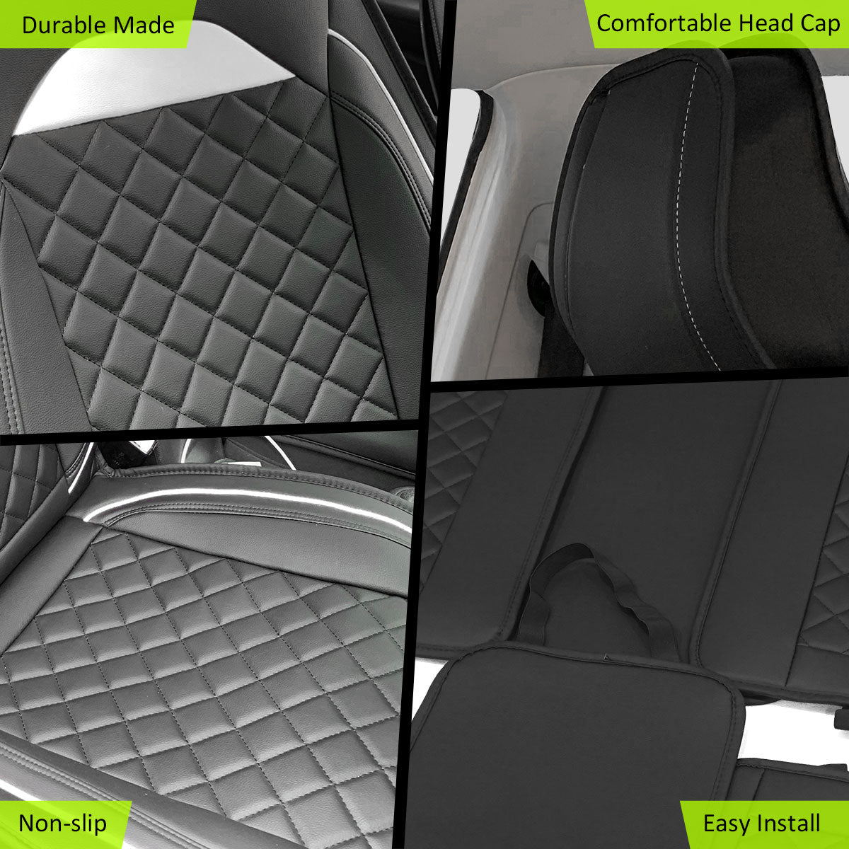 Universal Car Seat Covers Cushion Protecots PU Leather - 03 Style