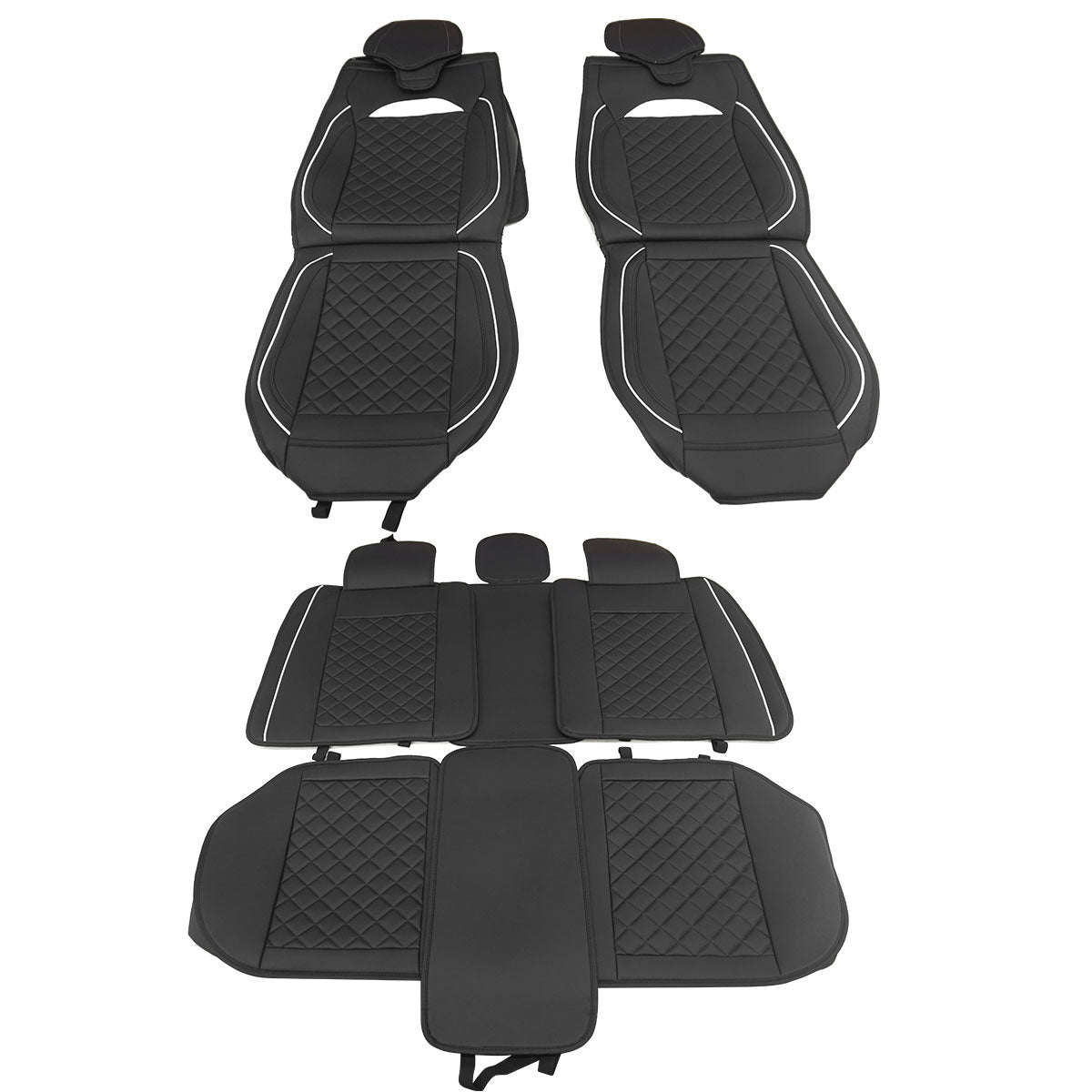 Universal Car Seat Covers Cushion Protecots PU Leather - 03 Style