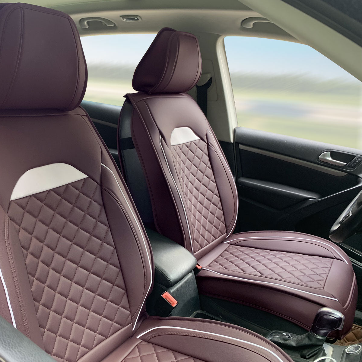 Universal Car Seat Covers Cushion Protecots PU Leather - 03 Style