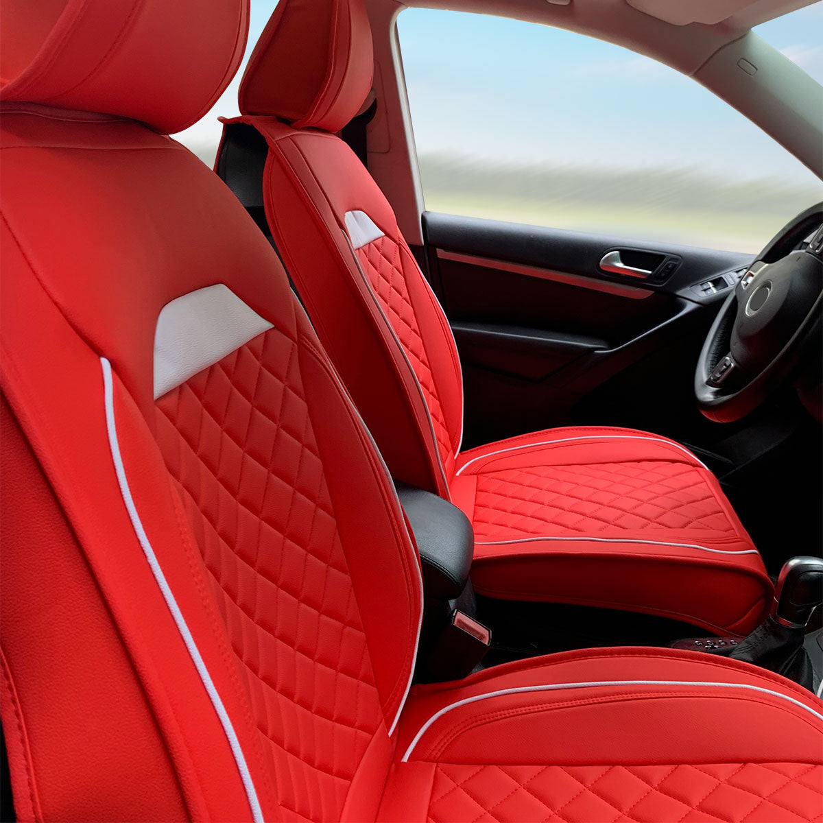 Universal Car Seat Covers Cushion Protecots PU Leather - 03 Style