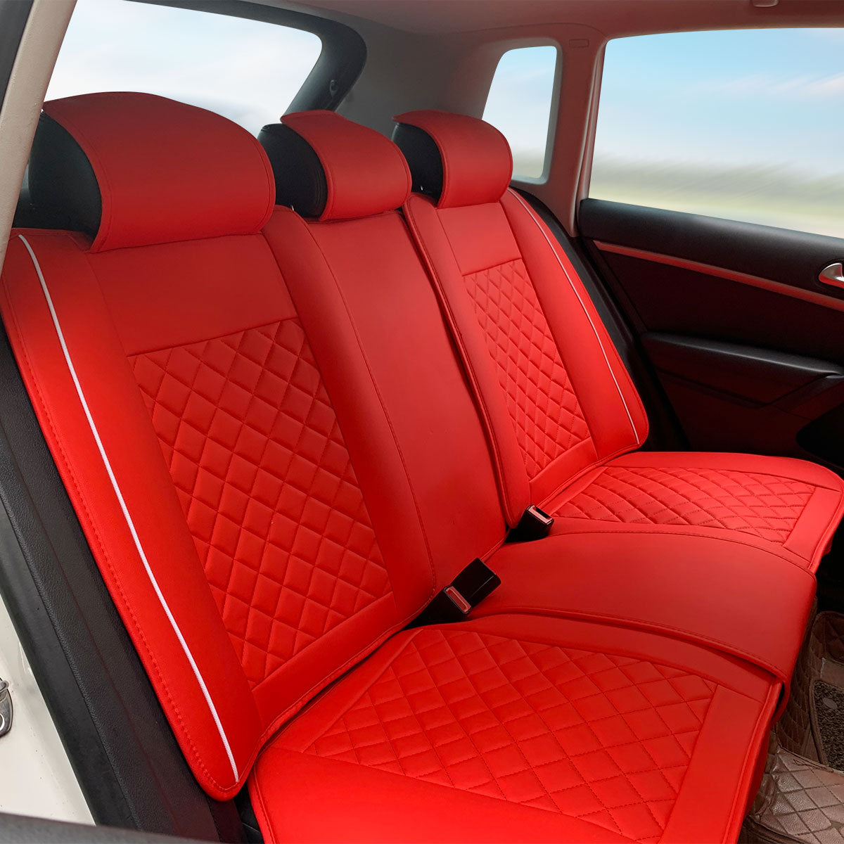 Universal Car Seat Covers Cushion Protecots PU Leather - 03 Style