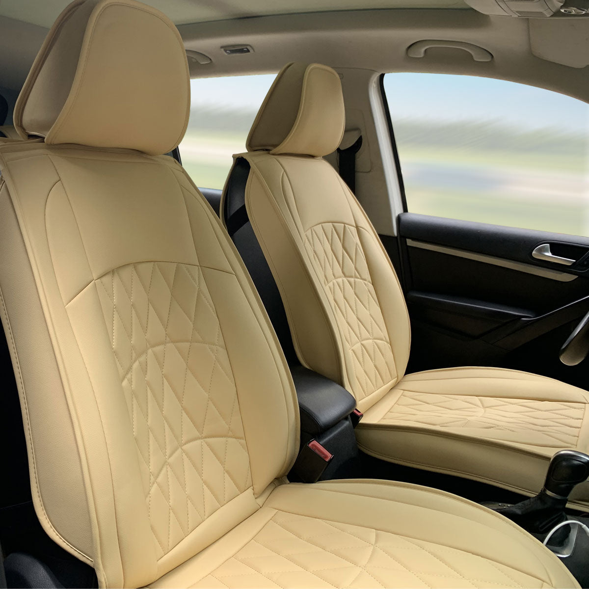 Universal Fit PU Leather Car Seat Covers Cushion Protector - 04 Style