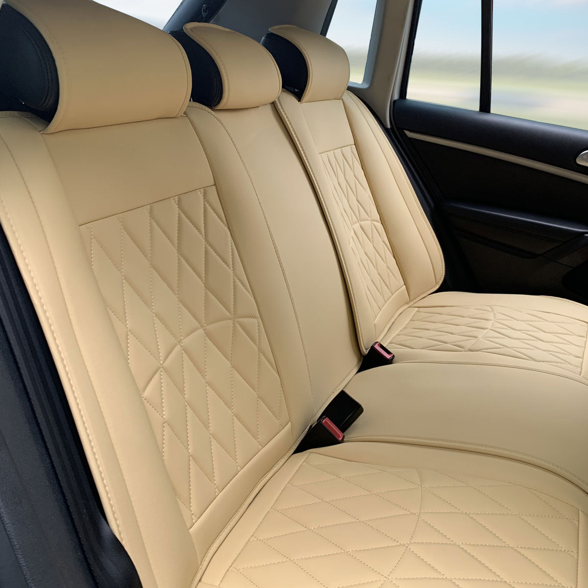 Universal Fit PU Leather Car Seat Covers Cushion Protector - 04 Style